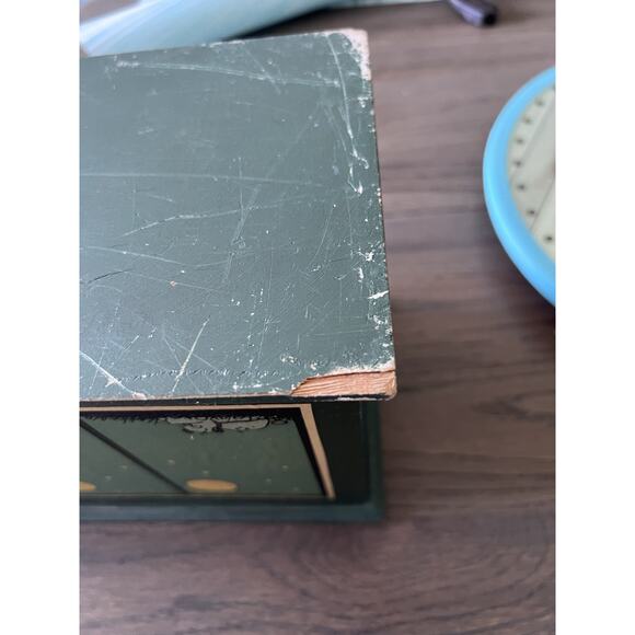 Earl and the Moon Wood Stash Crate Box Decoupage MUTTS Comic Strip 2004 Y2K - Picture 14 of 14